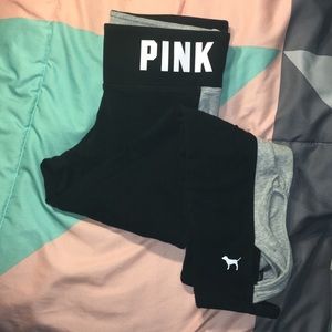 VS PINK CROP LEGGINGS 💞